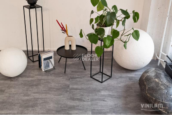 Кварцвиниловые полы Ceramo Vinilam Stone 8 мм 71616 Цемент Серый фото 1 | FLOORDEALER